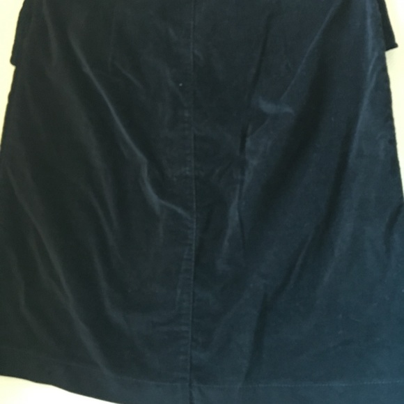 Zara - black velvet skirt - Picture 4 of 4